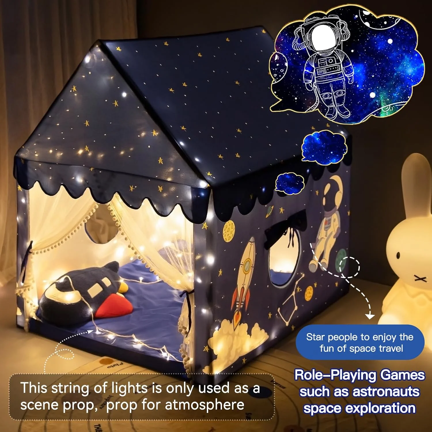 چادر بازی کودکانه شریلین، مناسب فضای داخلی و خارجی، طرح قلعه بزرگ برای پسران نوپا، چادر فضایی موشکی آبی چادر بازی کودکانه شریلین، مناسب فضای داخلی و خارجی، طرح قلعه بزرگ برای پسران نوپا، چادر فضایی موشکی آبی