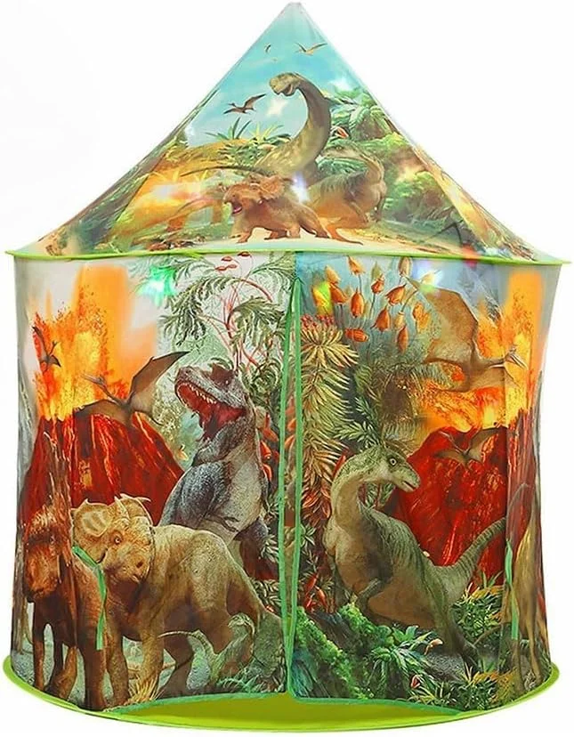 چادر بازی دایناسور TKAS، خانه بازی کودکانه، مناسب برای بازی در فضای داخلی و خارجی، قلعه بازی سرگرم کننده برای پسران و دختران چادر بازی دایناسور TKAS، خانه بازی کودکانه، مناسب برای بازی در فضای داخلی و خارجی، قلعه بازی سرگرم کننده برای پسران و دختران