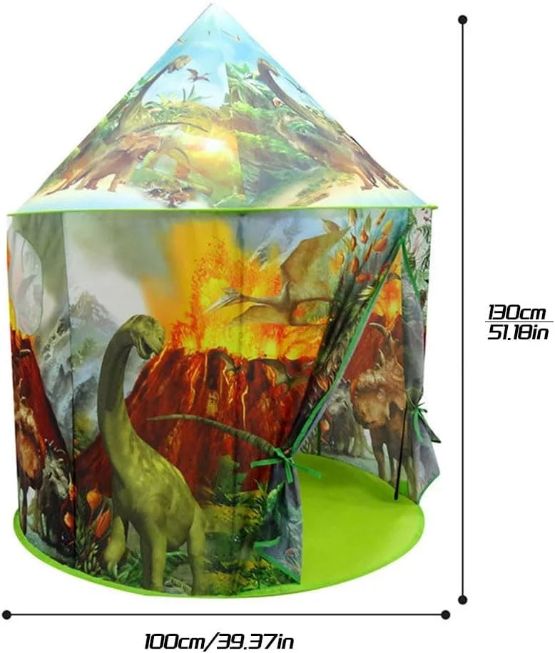 چادر بازی دایناسور TKAS، خانه بازی کودکانه، مناسب برای بازی در فضای داخلی و خارجی، قلعه بازی سرگرم کننده برای پسران و دختران چادر بازی دایناسور TKAS، خانه بازی کودکانه، مناسب برای بازی در فضای داخلی و خارجی، قلعه بازی سرگرم کننده برای پسران و دختران
