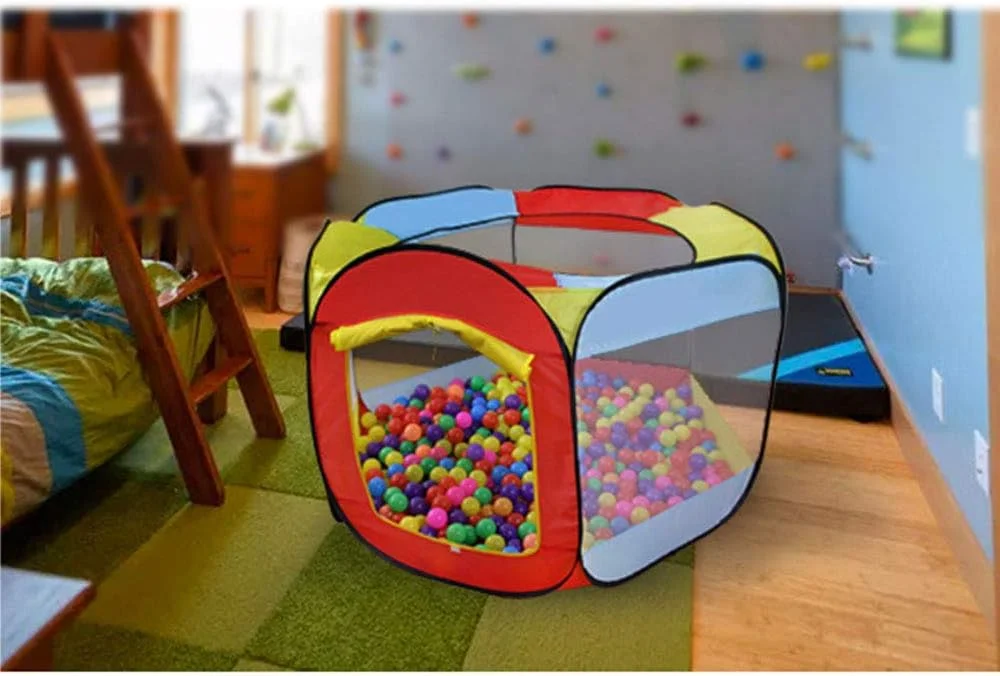 چادر بازی و استخر توپ طرح شش ضلعی TKAS برای کودکان - قرمز - مدرن، مناسب برای هر دو جنسیت - 3 سال به بالا چادر بازی و استخر توپ طرح شش ضلعی TKAS برای کودکان - قرمز - مدرن، مناسب برای هر دو جنسیت - 3 سال به بالا