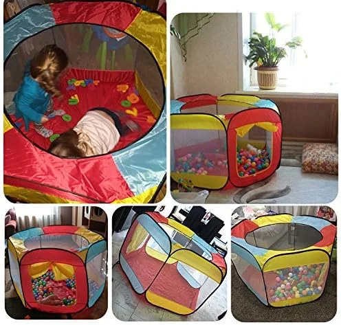 چادر بازی و استخر توپ طرح شش ضلعی TKAS برای کودکان - قرمز - مدرن، مناسب برای هر دو جنسیت - 3 سال به بالا چادر بازی و استخر توپ طرح شش ضلعی TKAS برای کودکان - قرمز - مدرن، مناسب برای هر دو جنسیت - 3 سال به بالا