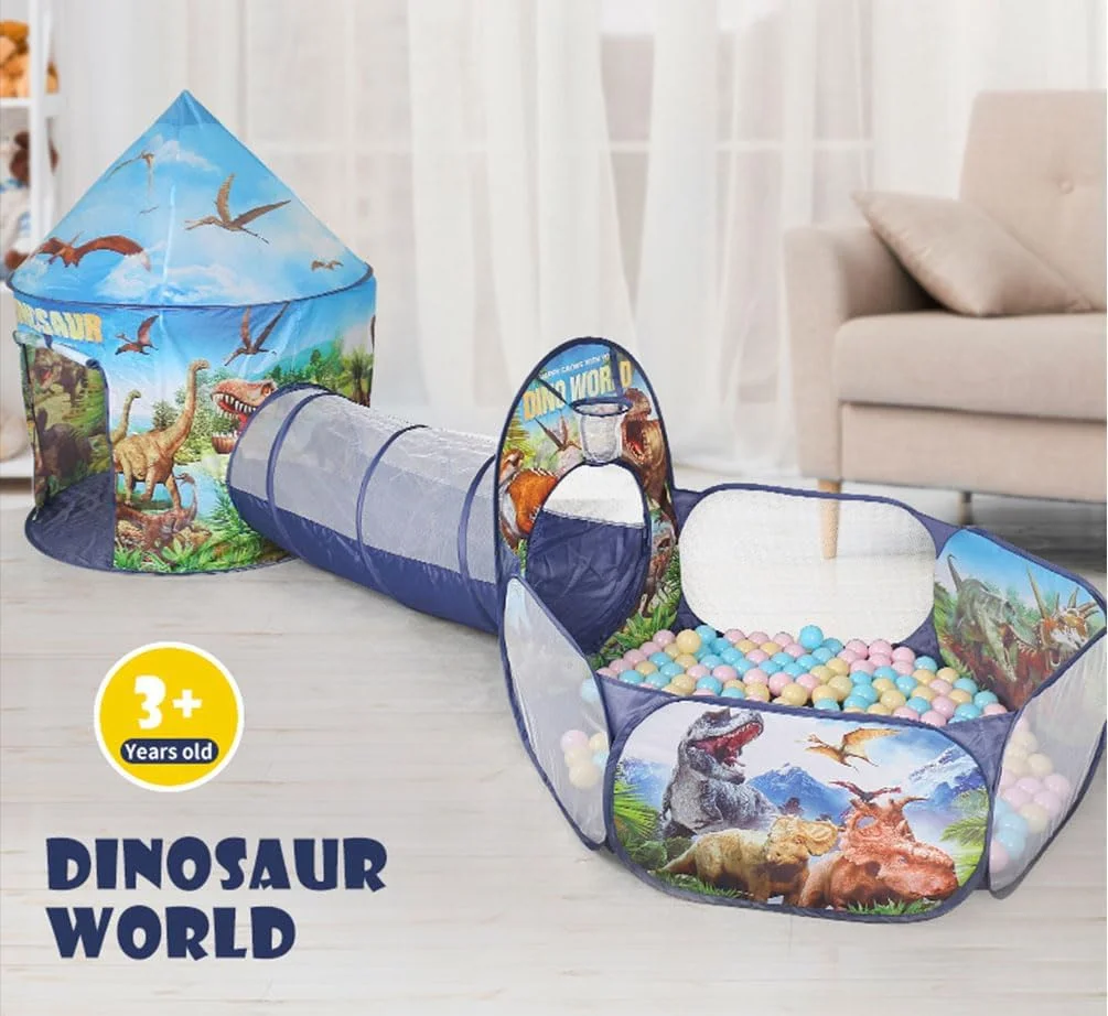چادر بازی کودک TKAS تونل خزیدن استخر توپ طرح دایناسور مناسب مهمانی داخلی و خارجی خانه بازی قلعه اتاق بازی کودک دخترانه و پسرانه چادر بازی کودک TKAS تونل خزیدن استخر توپ طرح دایناسور مناسب مهمانی داخلی و خارجی خانه بازی قلعه اتاق بازی کودک دخترانه و پسرانه