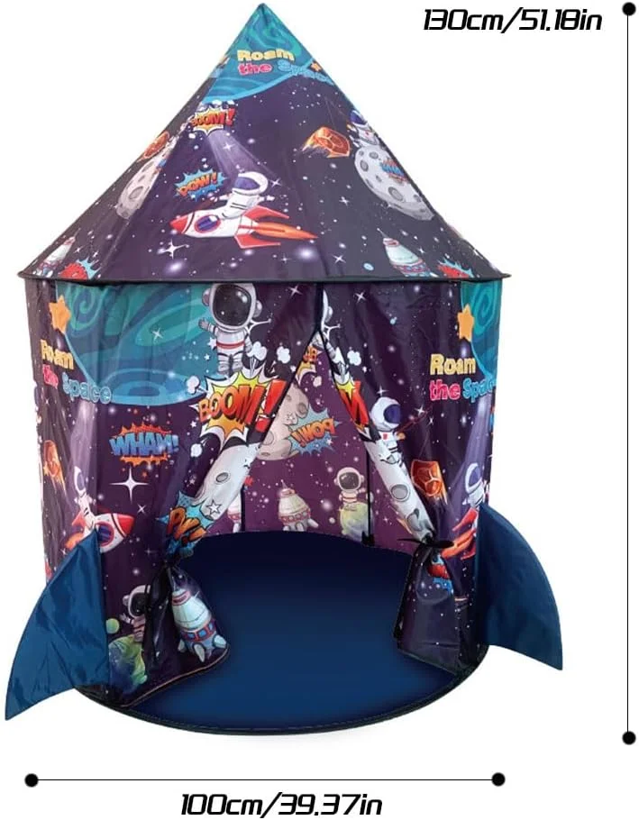 چادر بازی کودک TKAS، خانه بازی کودکان، چادر موشکی کودک نوپا، قلعه فضایی سرپوشیده و روباز، چادر اتاق بازی برای پسران و دختران (آبی) چادر بازی کودک TKAS، خانه بازی کودکان، چادر موشکی کودک نوپا، قلعه فضایی سرپوشیده و روباز، چادر اتاق بازی برای پسران و دختران (آبی)