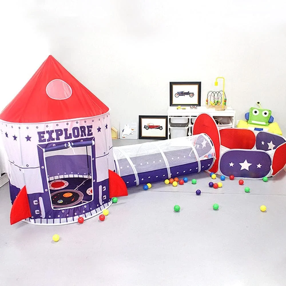 چادر بازی کودک تونل خزیدن استخر توپ حلقه بسکتبال طرح موشک فضایی مناسب فضای داخلی و خارجی اتاق بازی کودکان خانه بازی قلعه چادر بازی کودک تونل خزیدن استخر توپ حلقه بسکتبال طرح موشک فضایی مناسب فضای داخلی و خارجی اتاق بازی کودکان خانه بازی قلعه