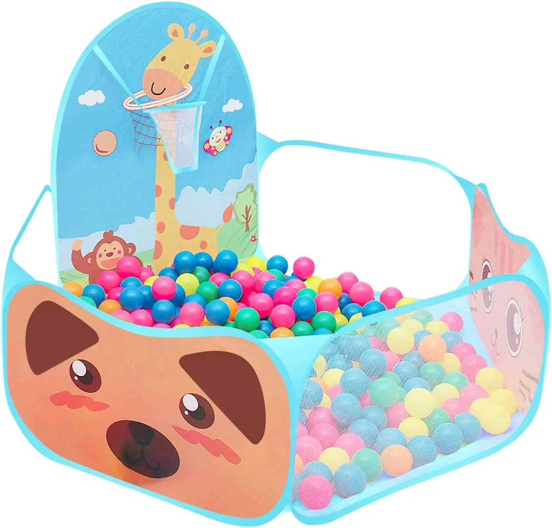 چادر بازی کودکانه راسپلا، چادر بازی کارتونی تاشو و خودایستا با استخر توپ و حلقه بسکتبال برای استفاده در فضای داخلی و خارجی، خانه بازی کودکان چادر بازی کودکانه راسپلا، چادر بازی کارتونی تاشو و خودایستا با استخر توپ و حلقه بسکتبال برای استفاده در فضای داخلی و خارجی، خانه بازی کودکان