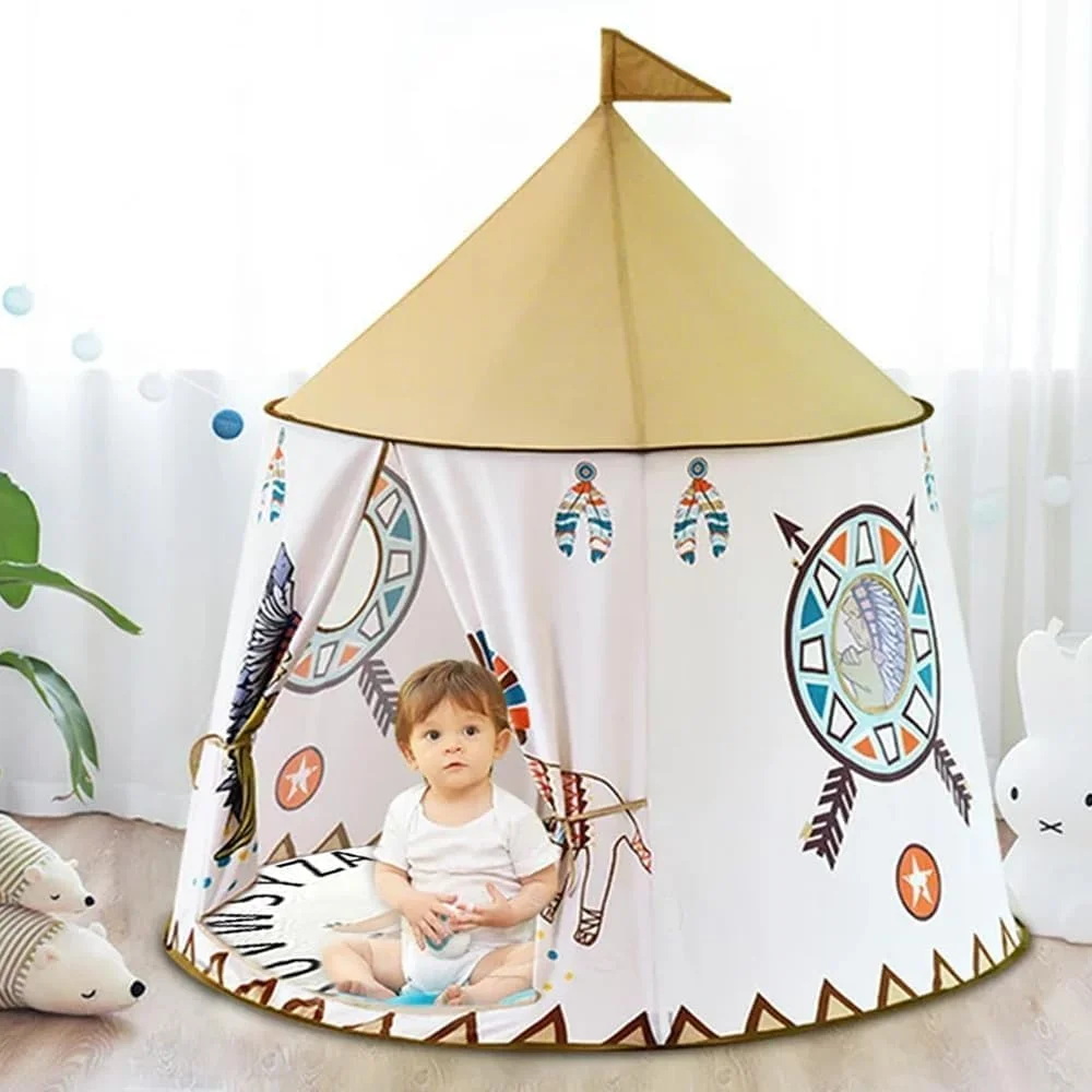 چادر تیپی کودکانه RefeNG برای دختران به همراه چراغ ستاره ای LED، قلعه پرنسس صورتی از جنس پارچه آکسفورد، چادر بازی تاشو کودکانه مناسب فضای داخلی و خارجی به همراه کیف حمل برای کودکان نوپا 3، 4، 5 و 6 ساله چادر تیپی کودکانه RefeNG برای دختران به همراه چراغ ستاره ای LED، قلعه پرنسس صورتی از جنس پارچه آکسفورد، چادر بازی تاشو کودکانه مناسب فضای داخلی و خارجی به همراه کیف حمل برای کودکان نوپا 3، 4، 5 و 6 ساله