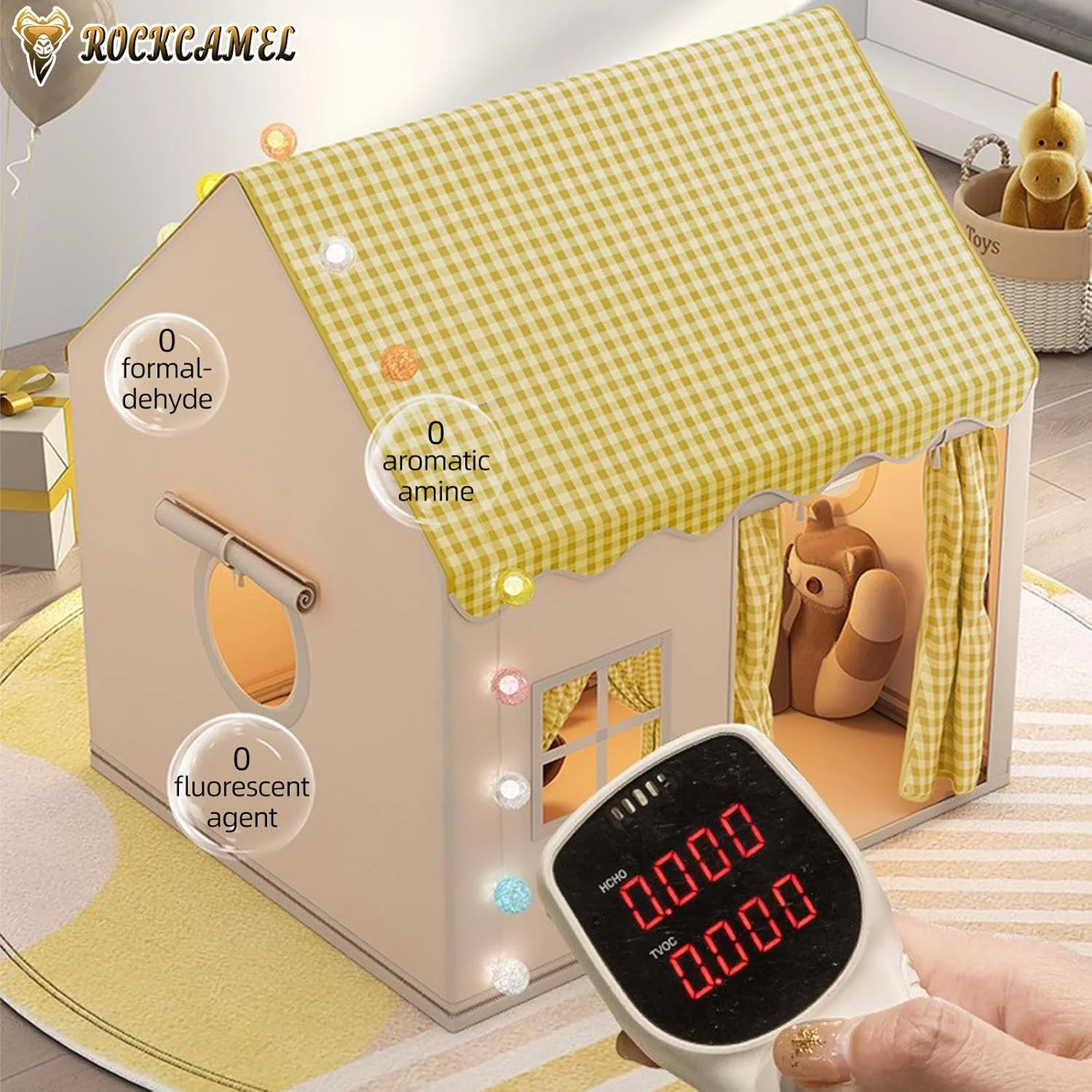 چادر بازی کودکانه زرد ROCKCAMEL، چادر بازی سرپوشیده، چادر بازی کودک نوپا، خانه بازی در فضای باز برای قلعه شاهزاده خانم کودک برای پسران دختران 3-10 ساله، هدیه تعطیلات تولد، 120 * 100 * 130 سانتی متر چادر بازی کودکانه زرد ROCKCAMEL، چادر بازی سرپوشیده، چادر بازی کودک نوپا، خانه بازی در فضای باز برای قلعه شاهزاده خانم کودک برای پسران دختران 3-10 ساله، هدیه تعطیلات تولد، 120 * 100 * 130 سانتی متر