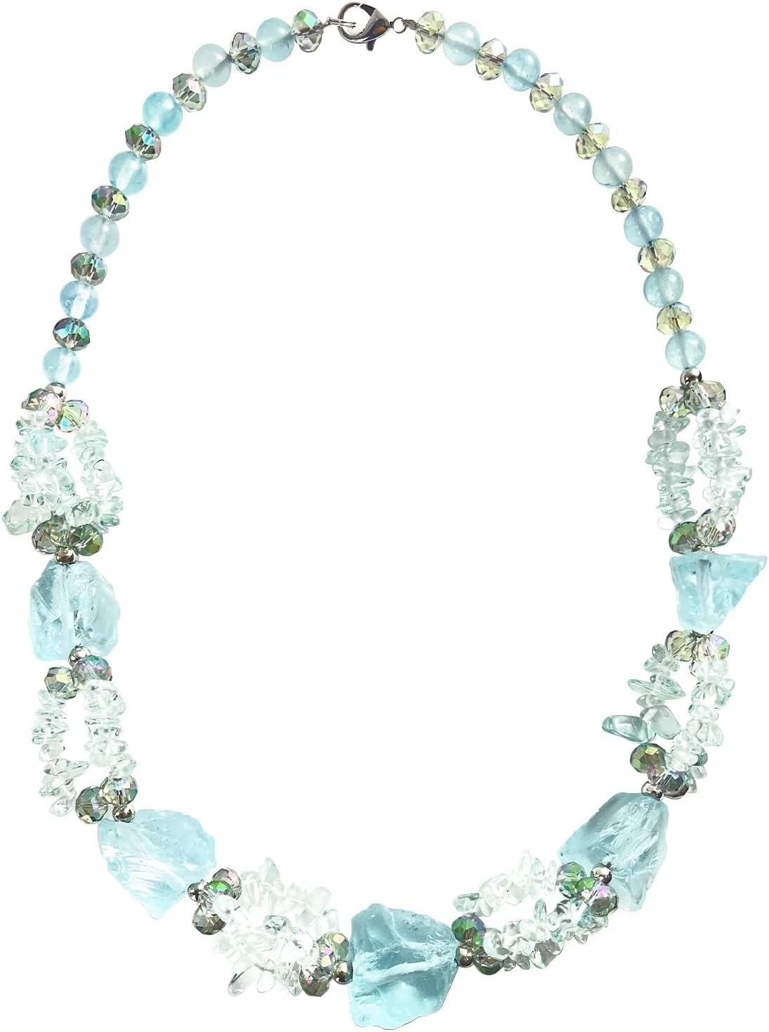 ست گردنبند مهره ای درشت بوهو [جواهرات سنگ طبیعی] - اکسسوری شیک و بادوام برای زنان