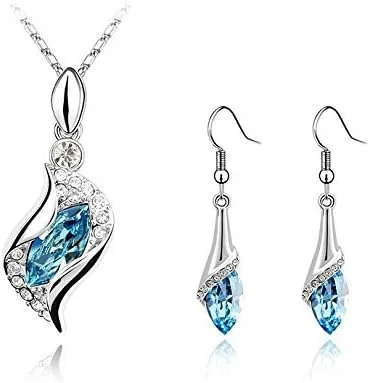 ست گردنبند آویز ترکیبی کریستالی، دستبند النگویی و گوشواره های فانتزی زنانه و دخترانه YouBella Valentine Fashion Jewellery ست گردنبند آویز ترکیبی کریستالی، دستبند النگویی و گوشواره های فانتزی زنانه و دخترانه YouBella Valentine Fashion Jewellery