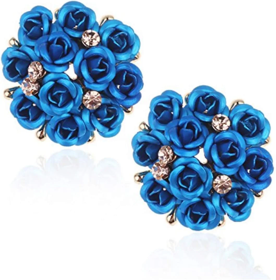 ست جواهرات YouBella، گردنبند گلدار با روکش طلایی شیک به همراه گوشواره و انگشتر برای زنان و دختران، سایز آزاد، روکش طلایی، بدون سنگ قیمتی ست جواهرات YouBella، گردنبند گلدار با روکش طلایی شیک به همراه گوشواره و انگشتر برای زنان و دختران، سایز آزاد، روکش طلایی، بدون سنگ قیمتی