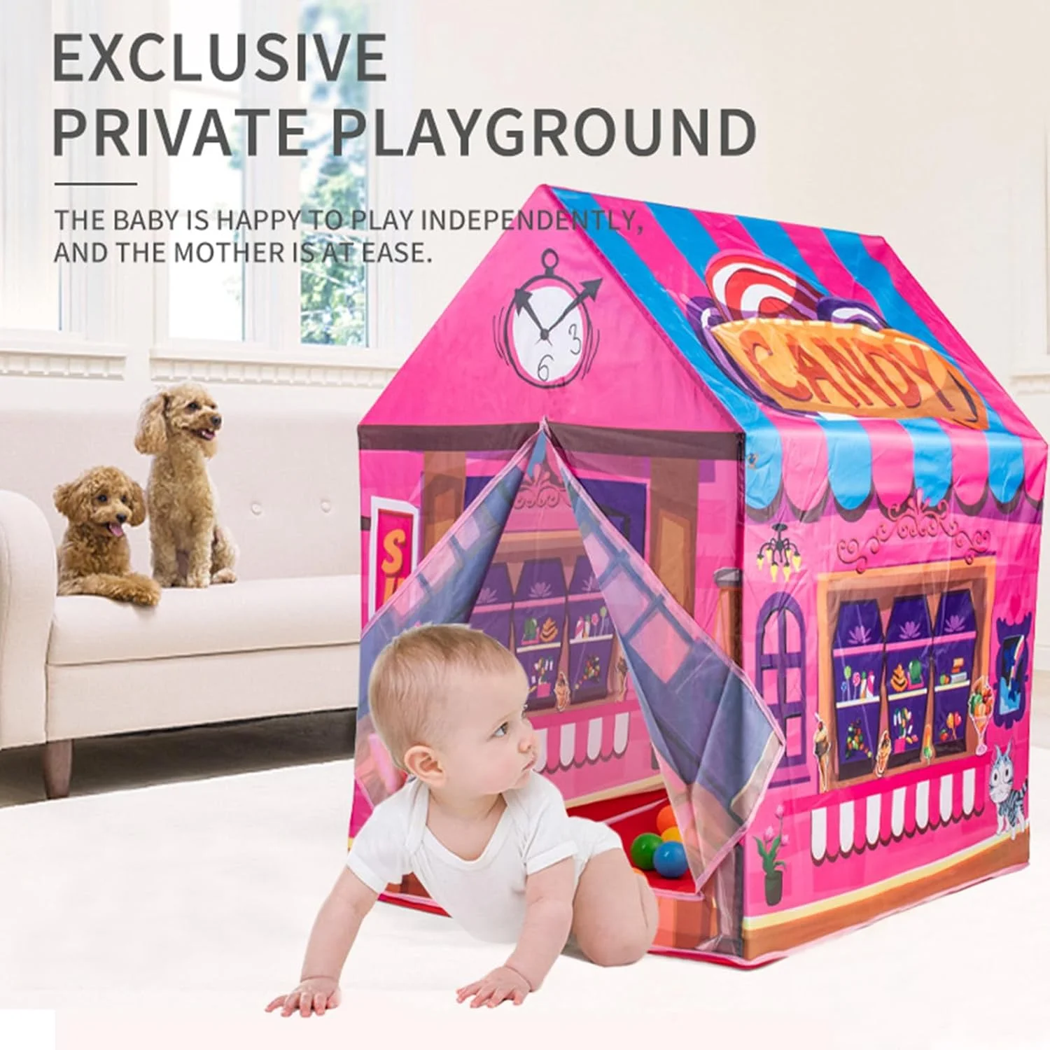 چادرهای بازی VUCATIN برای کودکان نوپا، چادر بازی کودکان برای دختران و پسران، اسباب بازی خانه عروسکی سرپوشیده و فضای باز، خانه بازی ایده آل کودکان با تم های مختلف (بستنی) چادرهای بازی VUCATIN برای کودکان نوپا، چادر بازی کودکان برای دختران و پسران، اسباب بازی خانه عروسکی سرپوشیده و فضای باز، خانه بازی ایده آل کودکان با تم های مختلف (بستنی)