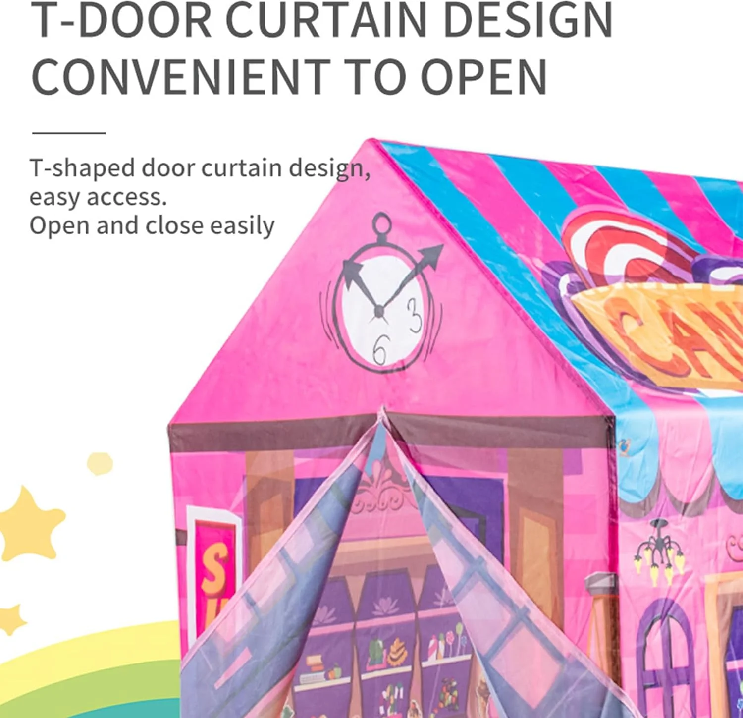 چادرهای بازی VUCATIN برای کودکان نوپا، چادر بازی کودکان برای دختران و پسران، اسباب بازی خانه عروسکی سرپوشیده و فضای باز، خانه بازی ایده آل کودکان با تم های مختلف (بستنی) چادرهای بازی VUCATIN برای کودکان نوپا، چادر بازی کودکان برای دختران و پسران، اسباب بازی خانه عروسکی سرپوشیده و فضای باز، خانه بازی ایده آل کودکان با تم های مختلف (بستنی)