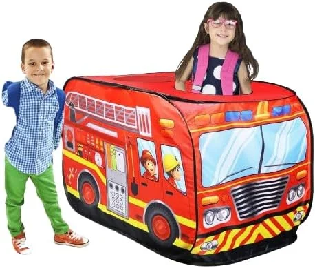 چادر بازی ماشین آتش نشانی کودک، خانه بازی اسباب بازی سرپوشیده، چادر بازی تاشو برای پسران و دختران 0 تا 9 سال توسط Wonderblue چادر بازی ماشین آتش نشانی کودک، خانه بازی اسباب بازی سرپوشیده، چادر بازی تاشو برای پسران و دختران 0 تا 9 سال توسط Wonderblue