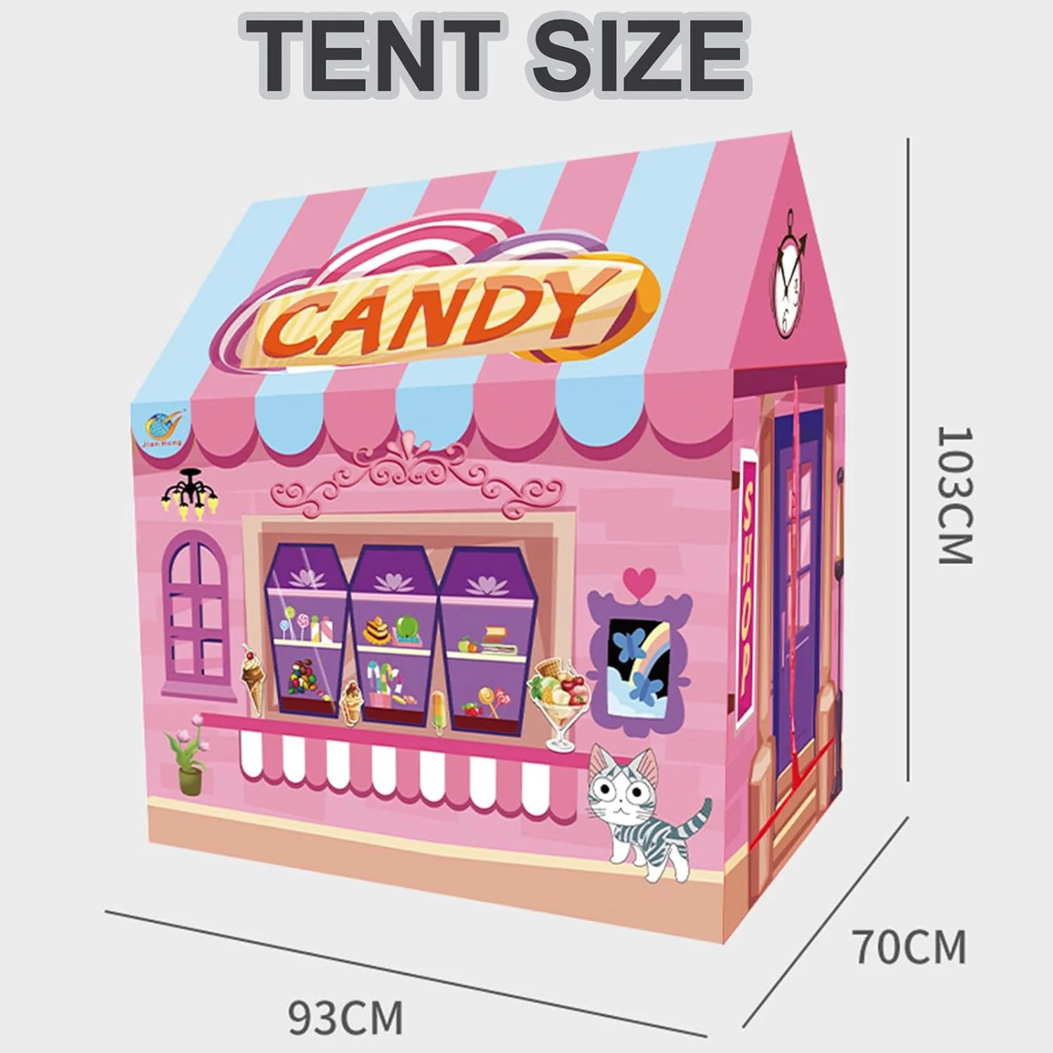 چادرهای بازی VUCATIN برای کودکان نوپا، چادر بازی کودکان برای دختران و پسران، اسباب بازی خانه عروسکی سرپوشیده و فضای باز، خانه بازی ایده آل کودکان با تم های مختلف (بستنی) چادرهای بازی VUCATIN برای کودکان نوپا، چادر بازی کودکان برای دختران و پسران، اسباب بازی خانه عروسکی سرپوشیده و فضای باز، خانه بازی ایده آل کودکان با تم های مختلف (بستنی)