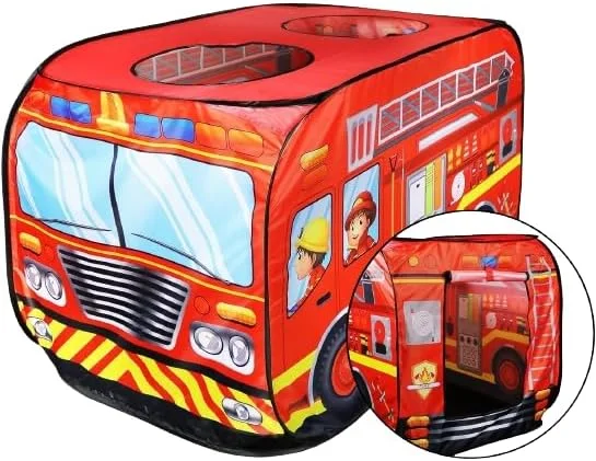 چادر بازی ماشین آتش نشانی کودک، خانه بازی اسباب بازی سرپوشیده، چادر بازی تاشو برای پسران و دختران 0 تا 9 سال توسط Wonderblue چادر بازی ماشین آتش نشانی کودک، خانه بازی اسباب بازی سرپوشیده، چادر بازی تاشو برای پسران و دختران 0 تا 9 سال توسط Wonderblue