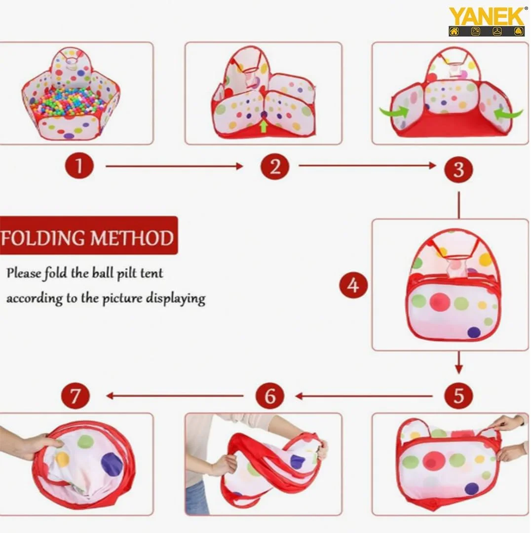 چادر بازی یانک مدل Ultimate Game Tent Pit Pool برای تفریح در فضای باز - خانه بازی چند منظوره با استخر داخلی، ایده آل برای بازی در حیاط خلوت کودکان، کمپینگ و دورهمی های خانوادگی چادر بازی یانک مدل Ultimate Game Tent Pit Pool برای تفریح در فضای باز - خانه بازی چند منظوره با استخر داخلی، ایده آل برای بازی در حیاط خلوت کودکان، کمپینگ و دورهمی های خانوادگی