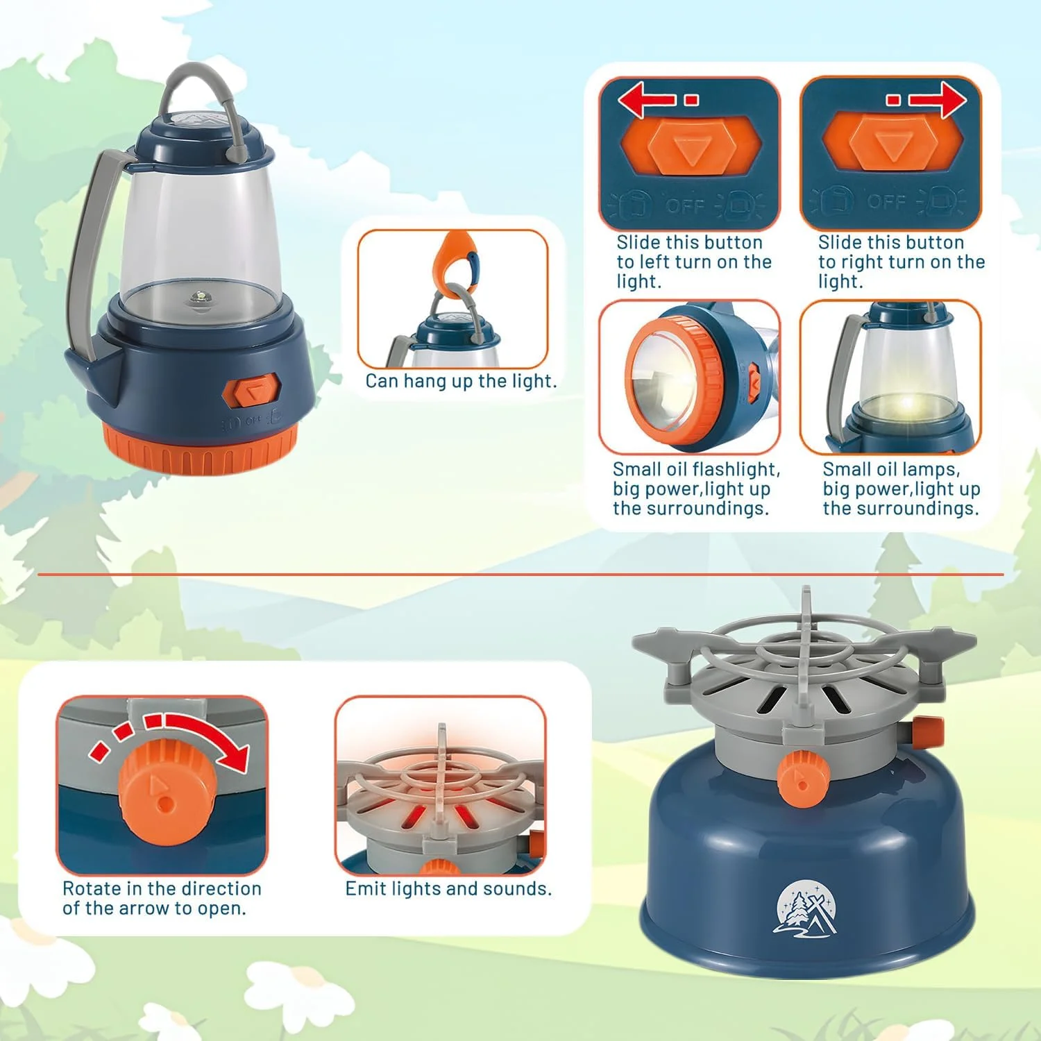 مجموعه 26 تکه اسباب بازی کمپینگ کودکان توی بای با چادر، مجموعه بازی ماجراجویی کودکان نوپا برای پسران، اسباب بازی های تجهیزات کمپینگ برای بازی وانمودی سرپوشیده و فضای باز کودکان، ایده هدیه برای پسران و دختران 3، 4، 5، 6 ساله تولد کریسمس مجموعه 26 تکه اسباب بازی کمپینگ کودکان توی بای با چادر، مجموعه بازی ماجراجویی کودکان نوپا برای پسران، اسباب بازی های تجهیزات کمپینگ برای بازی وانمودی سرپوشیده و فضای باز کودکان، ایده هدیه برای پسران و دختران 3، 4، 5، 6 ساله تولد کریسمس