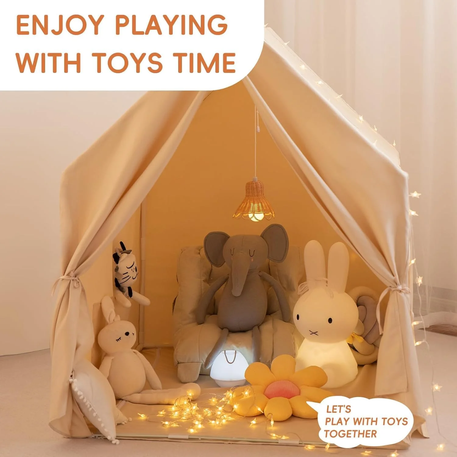 چادر بازی کودکانه Wirhao - چادر بازی بزرگ سرپوشیده با چراغ های ستاره ای به همراه پرچم و کیف حمل، 132cm x 119cm چادر بازی برای دختران و پسران، مناسب برای گوشه مطالعه، اتاق بازی، چادر مهمانی شبانه (2 درب) چادر بازی کودکانه Wirhao - چادر بازی بزرگ سرپوشیده با چراغ های ستاره ای به همراه پرچم و کیف حمل، 132cm x 119cm چادر بازی برای دختران و پسران، مناسب برای گوشه مطالعه، اتاق بازی، چادر مهمانی شبانه (2 درب)