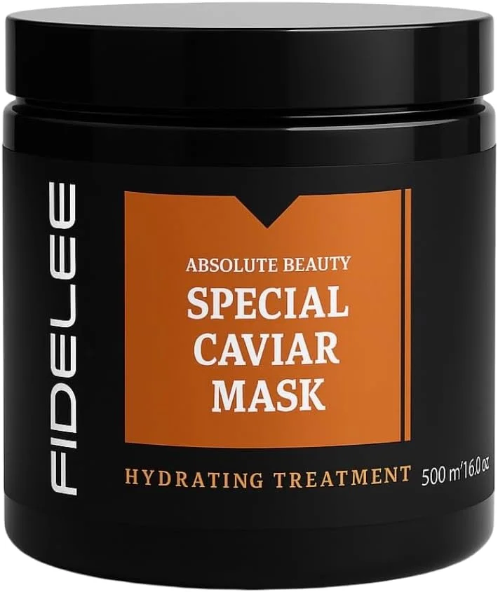 ماسک مو کراتین و خاویار فیدلی – درمان ترمیم کننده و آبرسان عمیق برای موهای آسیب دیده و وز – بدون سولفات – ساخت ترکیه – 500 میلی لیتر
