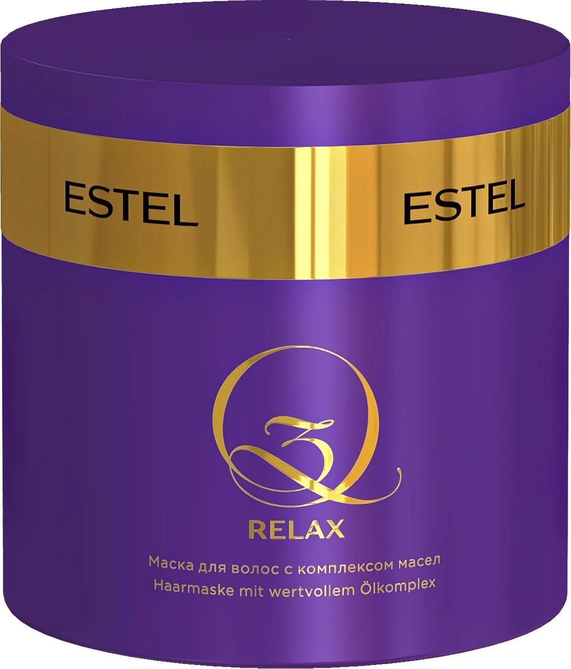 ماسک مو کمپلکس روغن کیو 3 ریلکس ESTEL - درمان مغذی و ترمیم کننده برای موهای خشک و آسیب دیده، 300 میلی لیتر