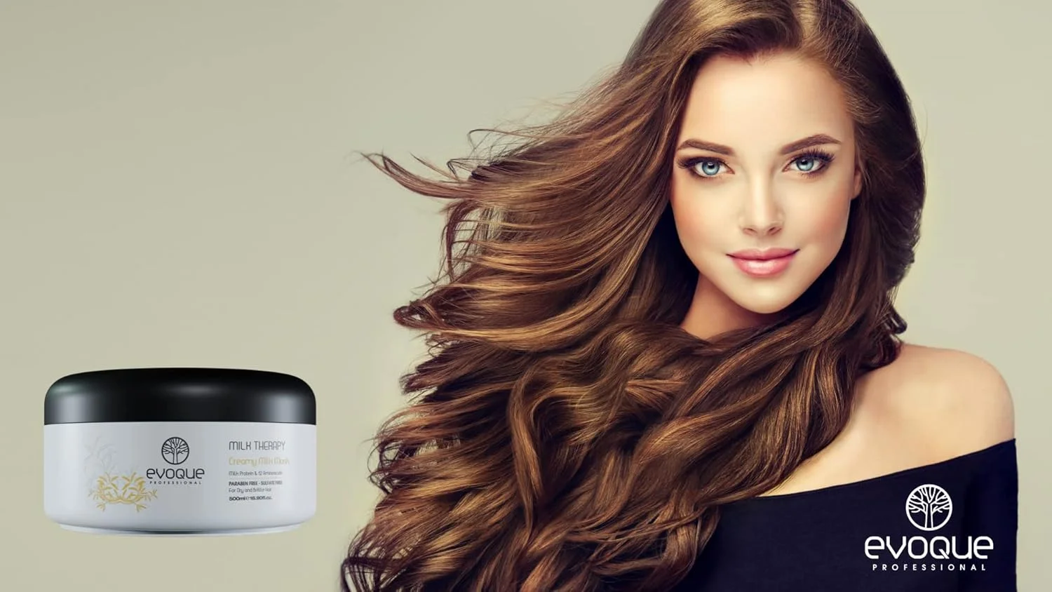 ماسک مو شیر تراپی حرفه ای Evoque حجم 500 میلی لیتر، درمان عمیق و موثر مو با ماسک شیر حاوی 12 آمینو اسید ضروری ماسک مو شیر تراپی حرفه ای Evoque حجم 500 میلی لیتر، درمان عمیق و موثر مو با ماسک شیر حاوی 12 آمینو اسید ضروری