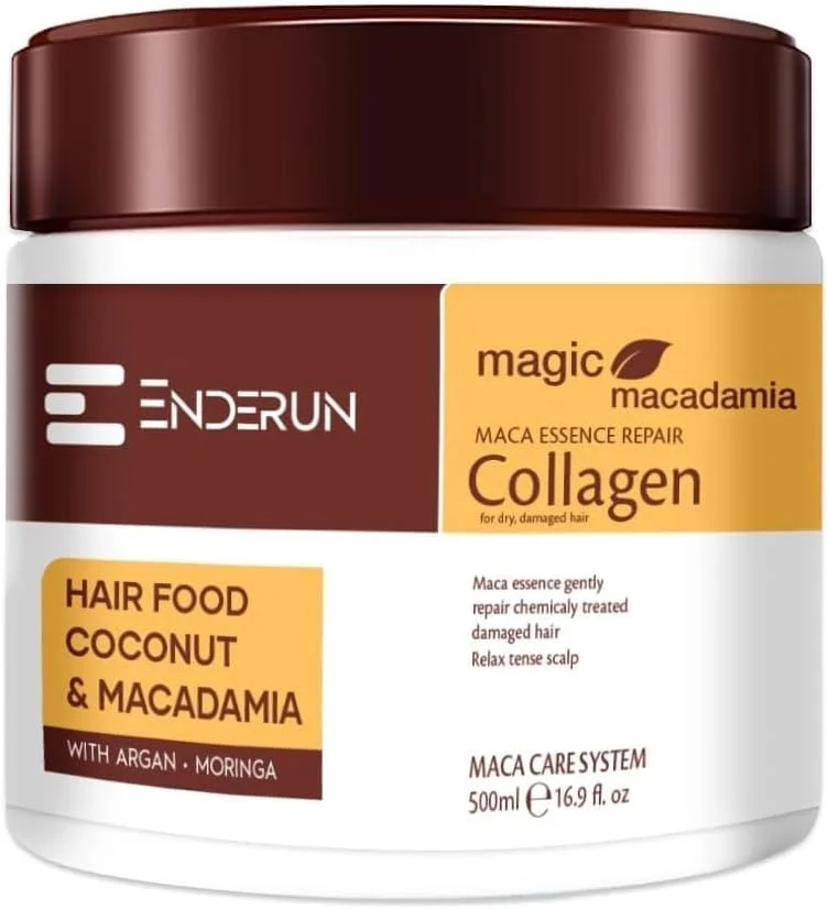 ماسک مو درمان کننده اِندرون - ماسک مو کلاژن برای موهای خشک و آسیب دیده - مراقبت عمیق آبرسانی مو - ماسک ترمیم مو روغن آرگان - ماسک مراقبت از مو مغذی طبیعی 500 میلی لیتر