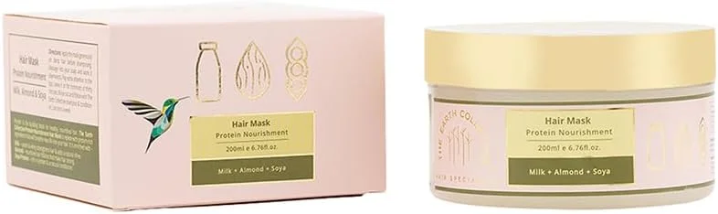 ماسک مو تغذیه کننده پروتئینی دِ ارث کالکتیو - بهبود بافت مو، نرم کننده مو، آبرسانی عمیق مو، حفظ رنگ موهای رنگ شده (200 میلی لیتر)