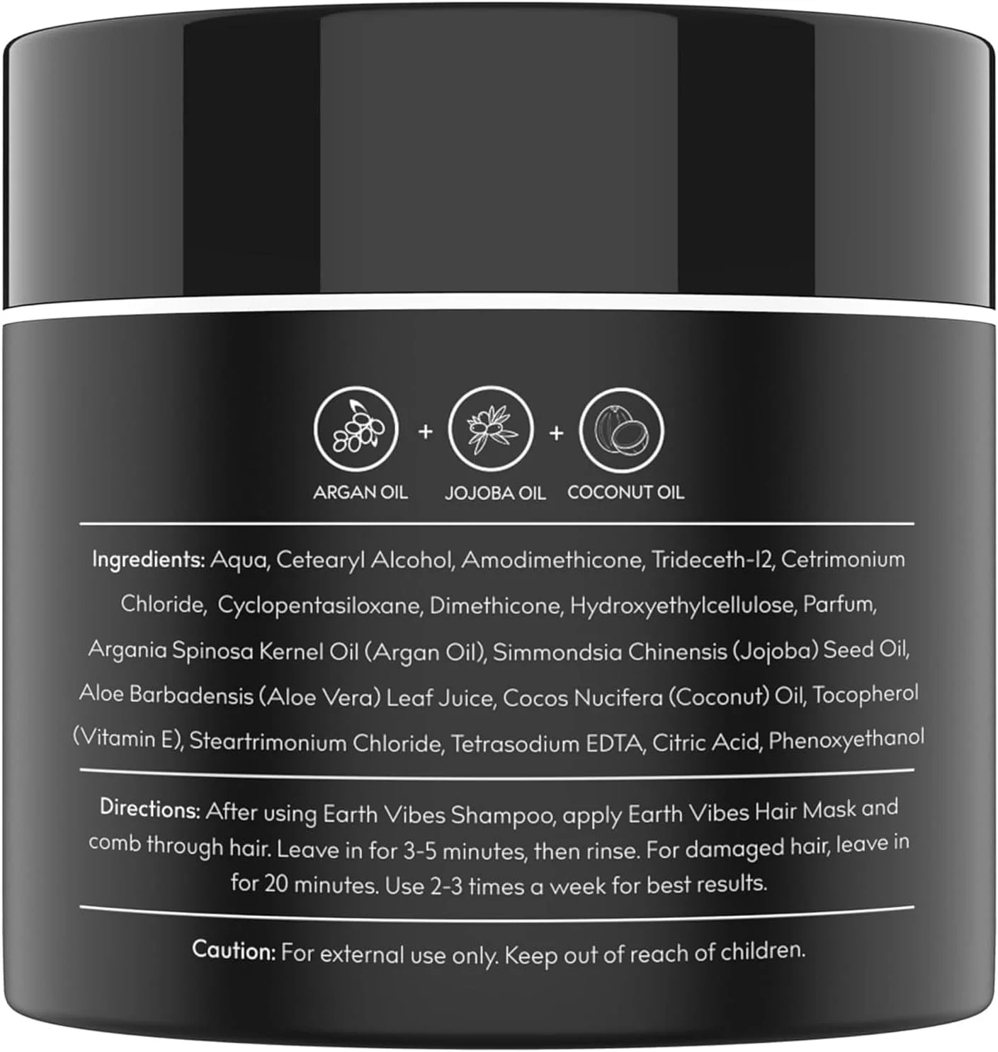 ماسک مو روغن آرگان آبرسان Earth Vibes - نرم کننده و مرطوب کننده عمیق - درمان ترمیم مو برای موهای خشک و آسیب دیده - بدون سولفات - روغن جوجوبا ارگانیک، روغن نارگیل - (226 گرم) ماسک مو روغن آرگان آبرسان Earth Vibes - نرم کننده و مرطوب کننده عمیق - درمان ترمیم مو برای موهای خشک و آسیب دیده - بدون سولفات - روغن جوجوبا ارگانیک، روغن نارگیل - (226 گرم)