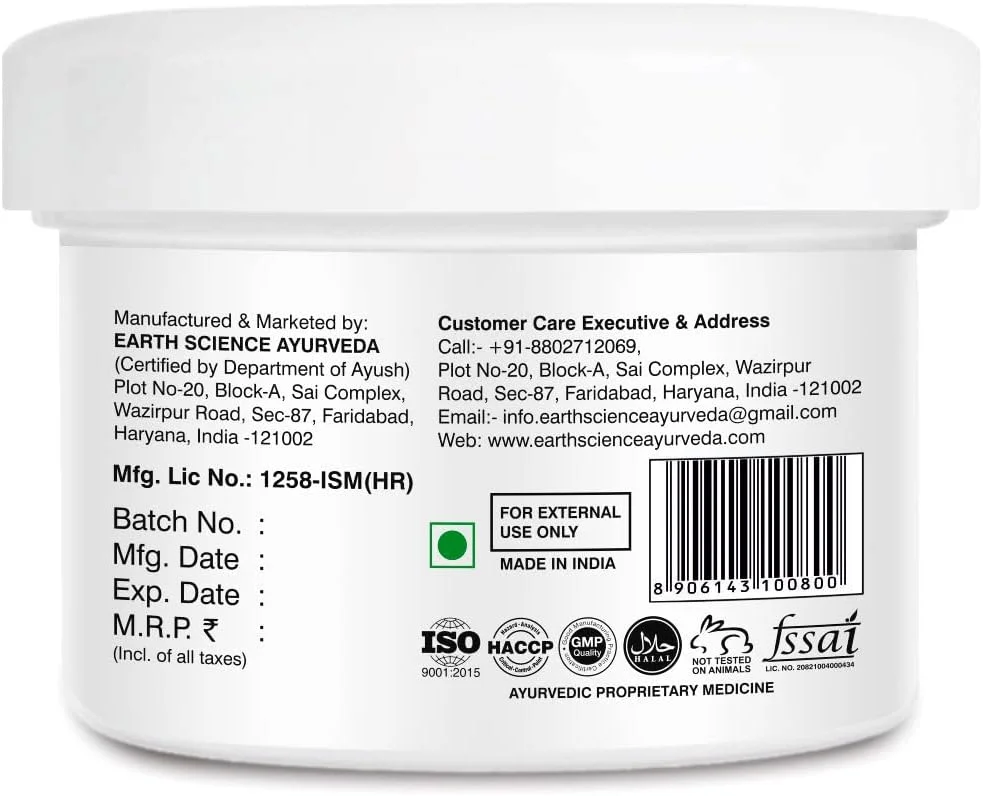 ماسک مو شنبلیله Earth Science Ayurveda، ضد وز و تقویت کننده مو برای آقایان و بانوان - بسته 1 عددی