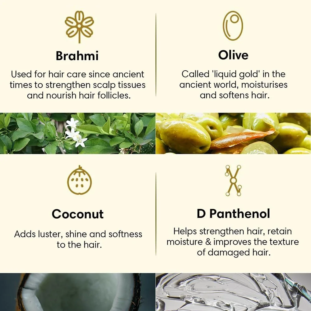 ماسک مو ترمیم کننده مو دِ ارث کالکتیو | حاوی برهمی، زیتون و نارگیل، تغذیه کننده موهای آسیب دیده، احیا کننده، کنترل آسیب | بسته 200 میلی لیتری