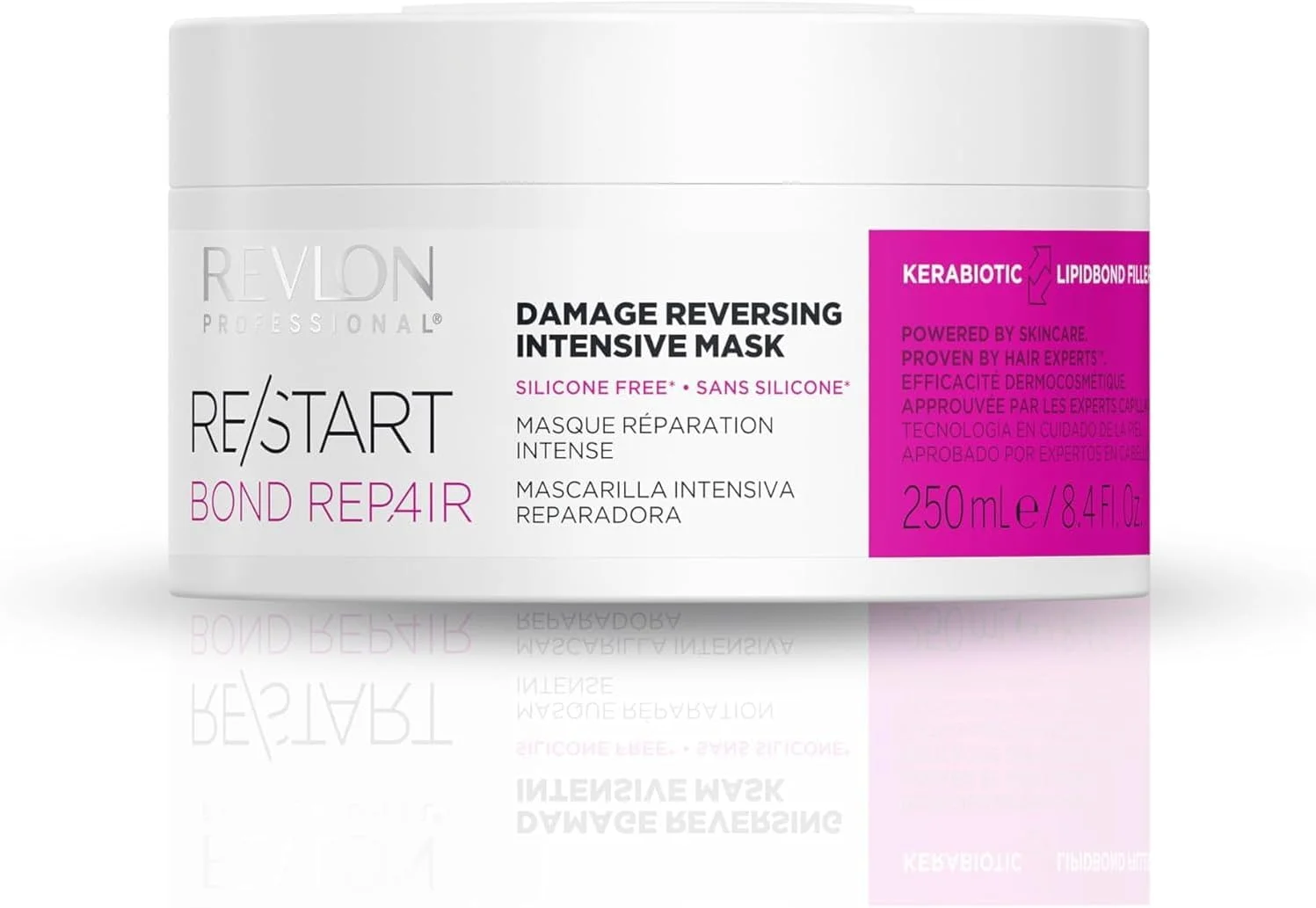 ماسک ترمیم کننده پیوند موی رولون پروفشنال RE/START - ماسک فشرده ترمیم کننده آسیب، 250 میلی لیتر، بدون سیلیکون، ماسک موی وگان برای موهای آسیب دیده، ترمیم کننده آسیب مو، مراقبت عمیق