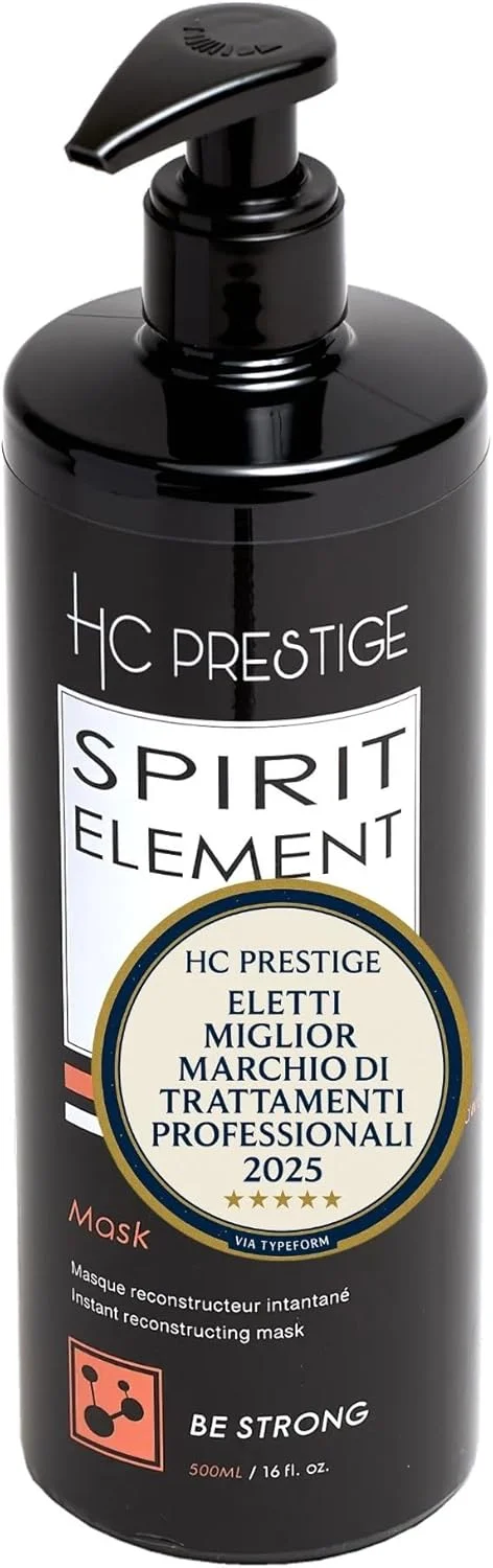 اچ سی پرستیژ اوه مای اسلیک - ماسک صاف کننده - کراتین و کلاژن دریایی با مراقبت عمیق - ساخت فرانسه - بدون سولفات (500 میلی لیتر، ماسک بازسازی کننده)