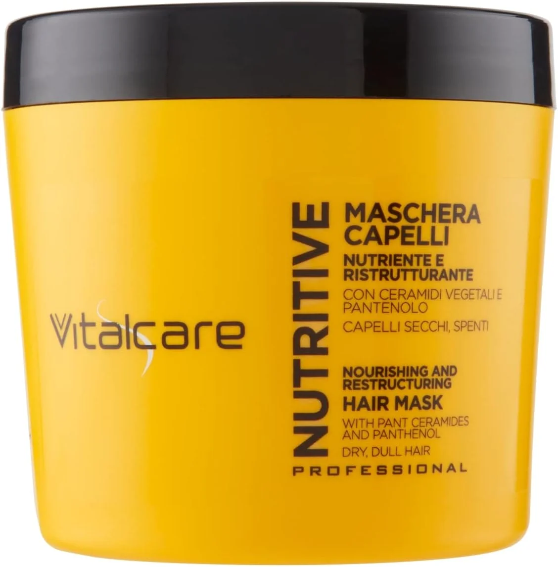 ماسک مو مغذی و بازسازی کننده Vitalcare - درمان موهای خشک و کدر با سرامیدهای گیاهی و پانتنول 4 عدد 500 میلی لیتر