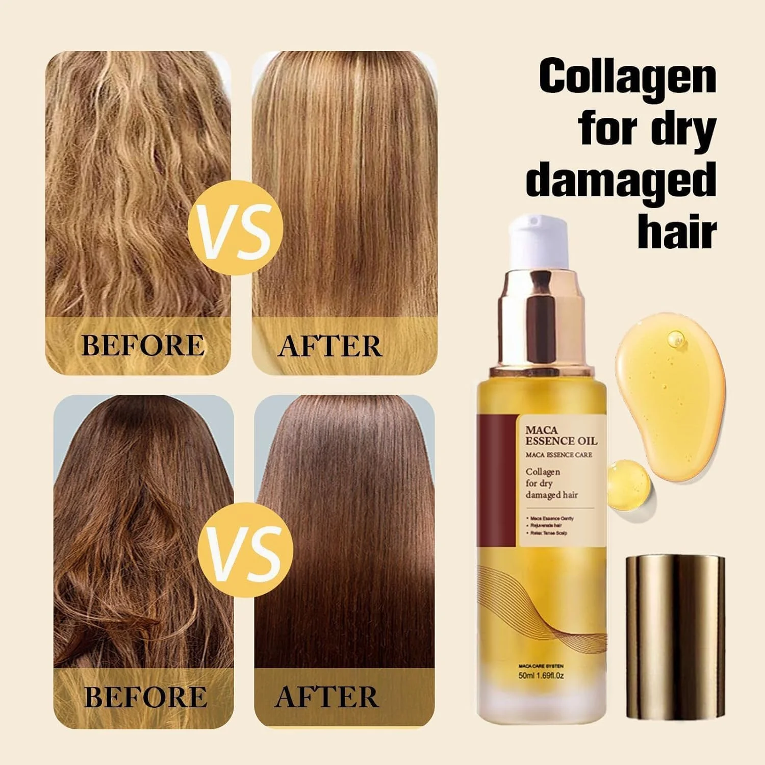 ماسک مو کراتین Mhepzol، درمان ترمیم کننده و مرطوب کننده عمیق برای موهای آسیب دیده، جلوگیری از خشکی، سرم مو کراتینه ضد وز برای موهای براق، مناسب موهای فر یا صاف و نازک