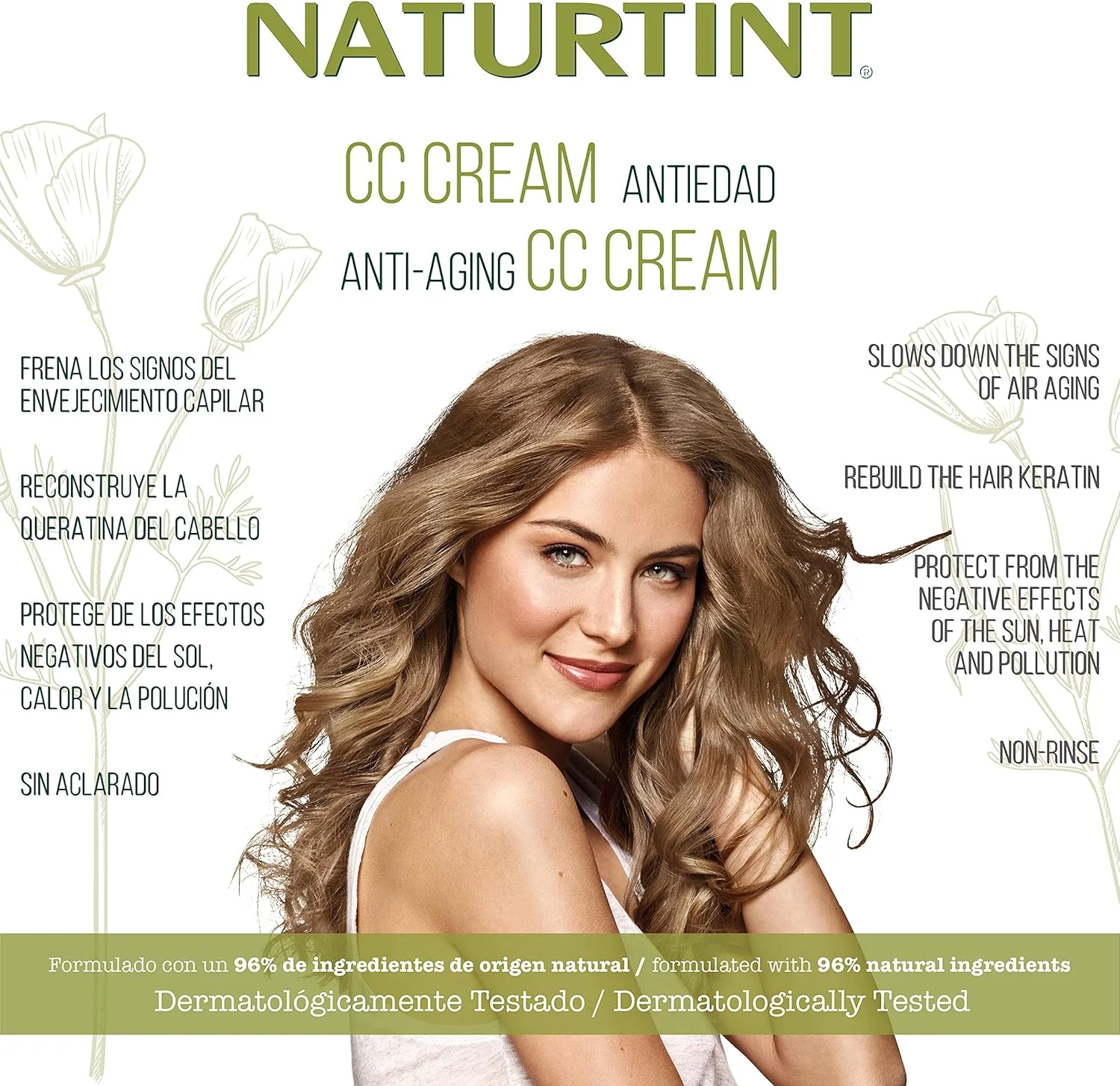 کرم موی سی سی ناتورتین. ماسک مو بدون نیاز به آبکشی. مناسب موهای خشک و آسیب دیده. ترمیم کننده، مرطوب کننده. 96% مواد طبیعی. 200 میلی لیتر