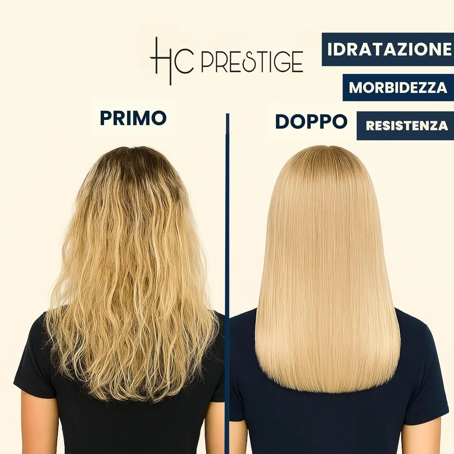 اچ سی پرستیژ اوه مای اسلیک - ماسک صاف کننده - کراتین و کلاژن دریایی با مراقبت عمیق - ساخت فرانسه - بدون سولفات (500 میلی لیتر، ماسک بازسازی کننده)