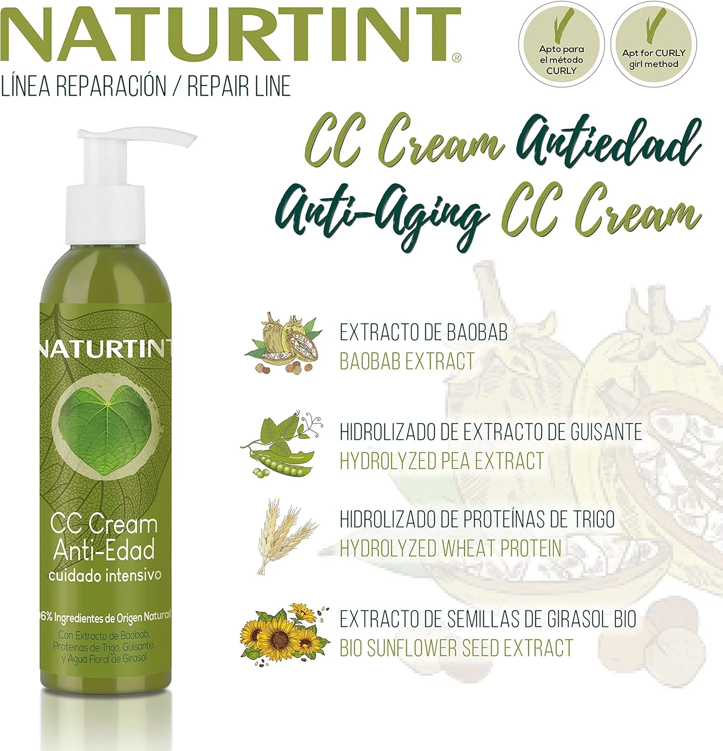 کرم موی سی سی ناتورتین. ماسک مو بدون نیاز به آبکشی. مناسب موهای خشک و آسیب دیده. ترمیم کننده، مرطوب کننده. 96% مواد طبیعی. 200 میلی لیتر