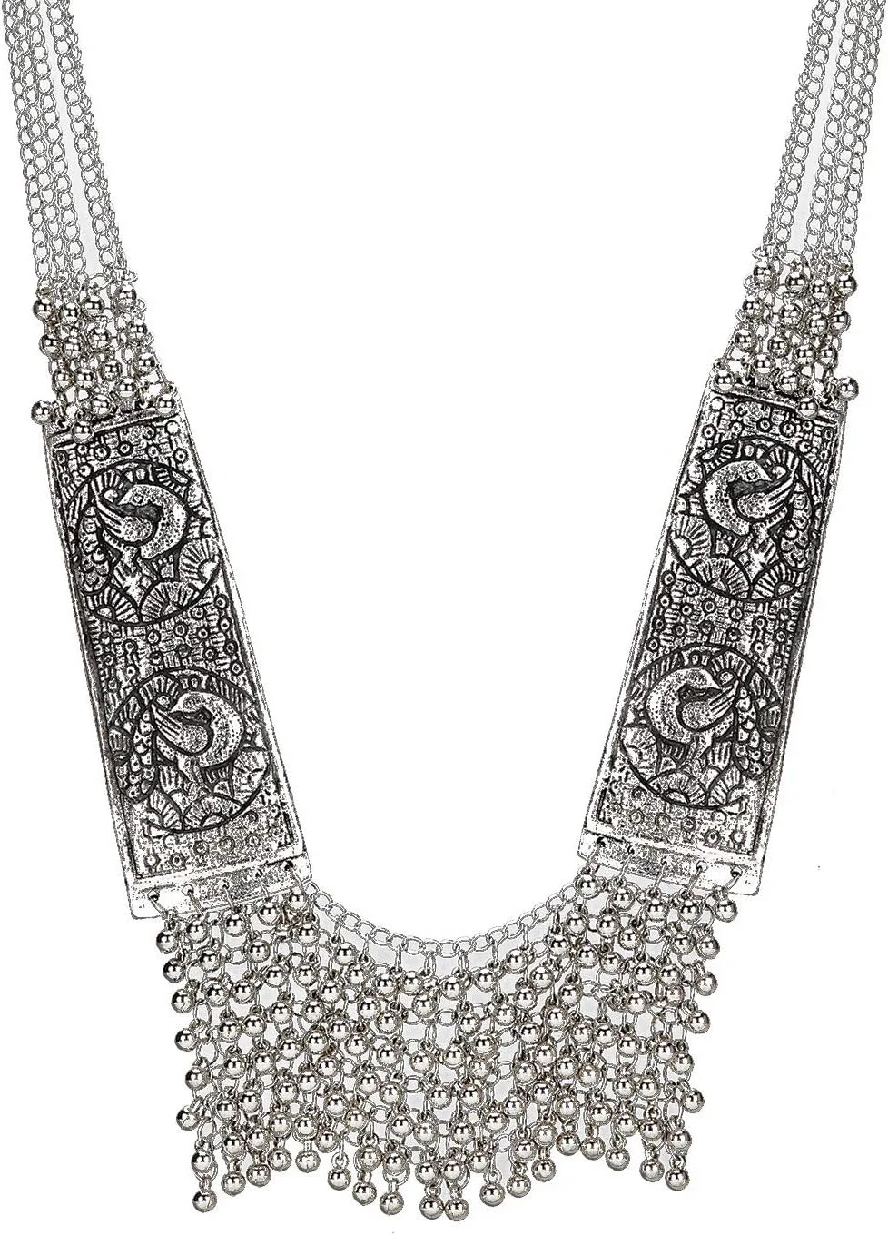 یوتبلا گردنبند قبیله ای افغانی برنجی آلیاژی شیک برای زنان (چند رنگ)