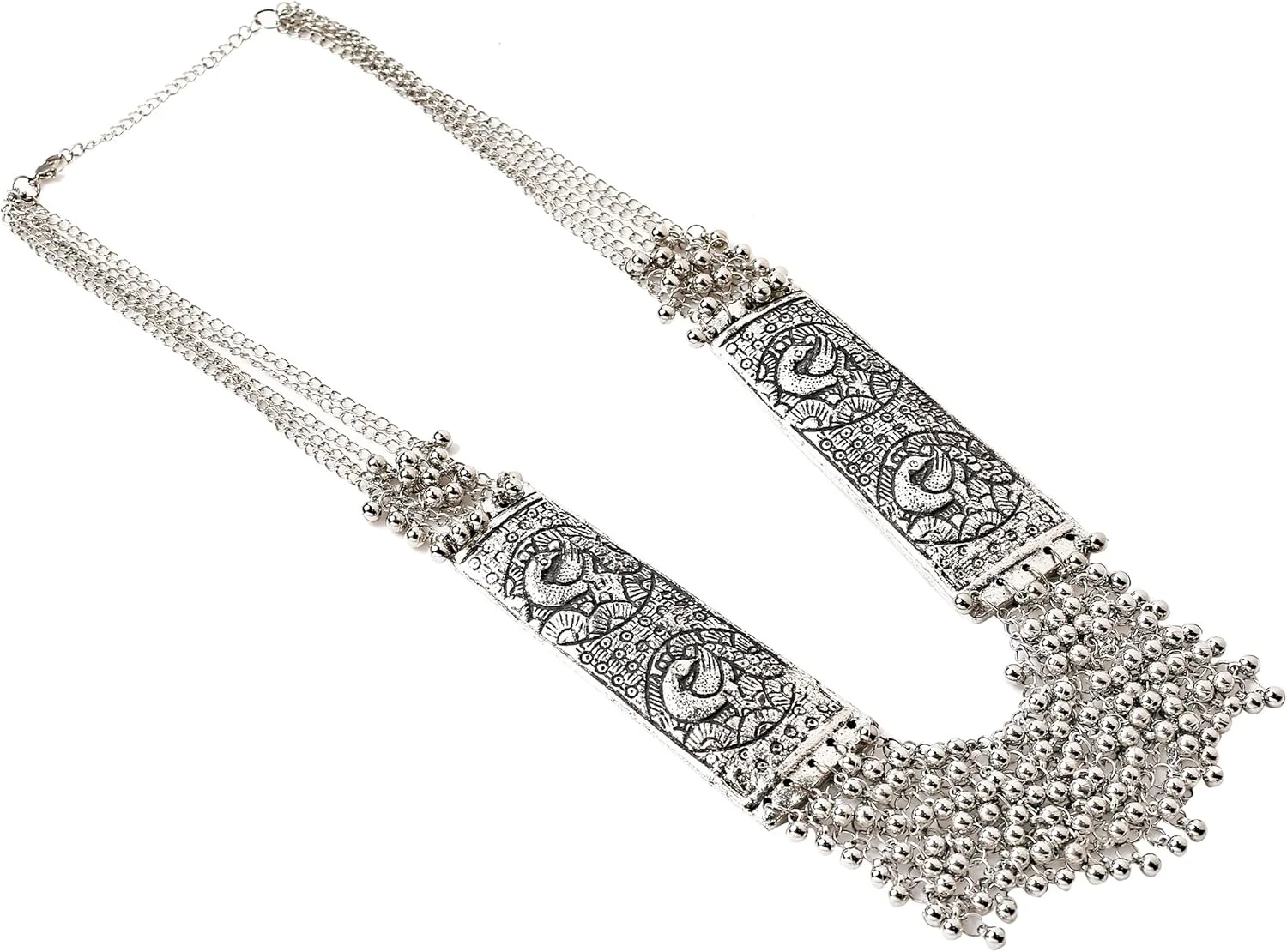 یوتبلا گردنبند قبیله ای افغانی برنجی آلیاژی شیک برای زنان (چند رنگ)