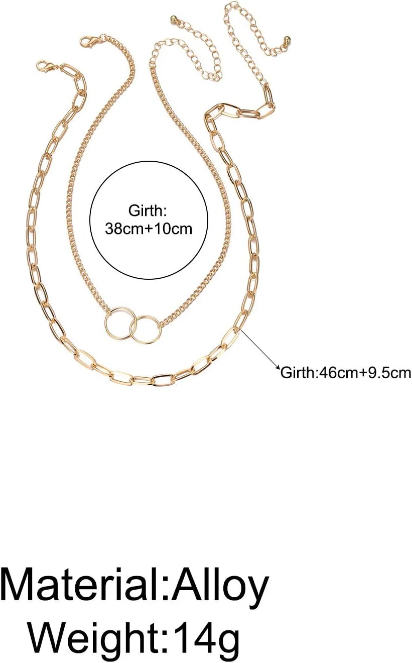 گردنبند آویز شیک زنانه YouBella Jewellery برای زنان و دختران (طلایی) (YBNK_5821)، متوسط