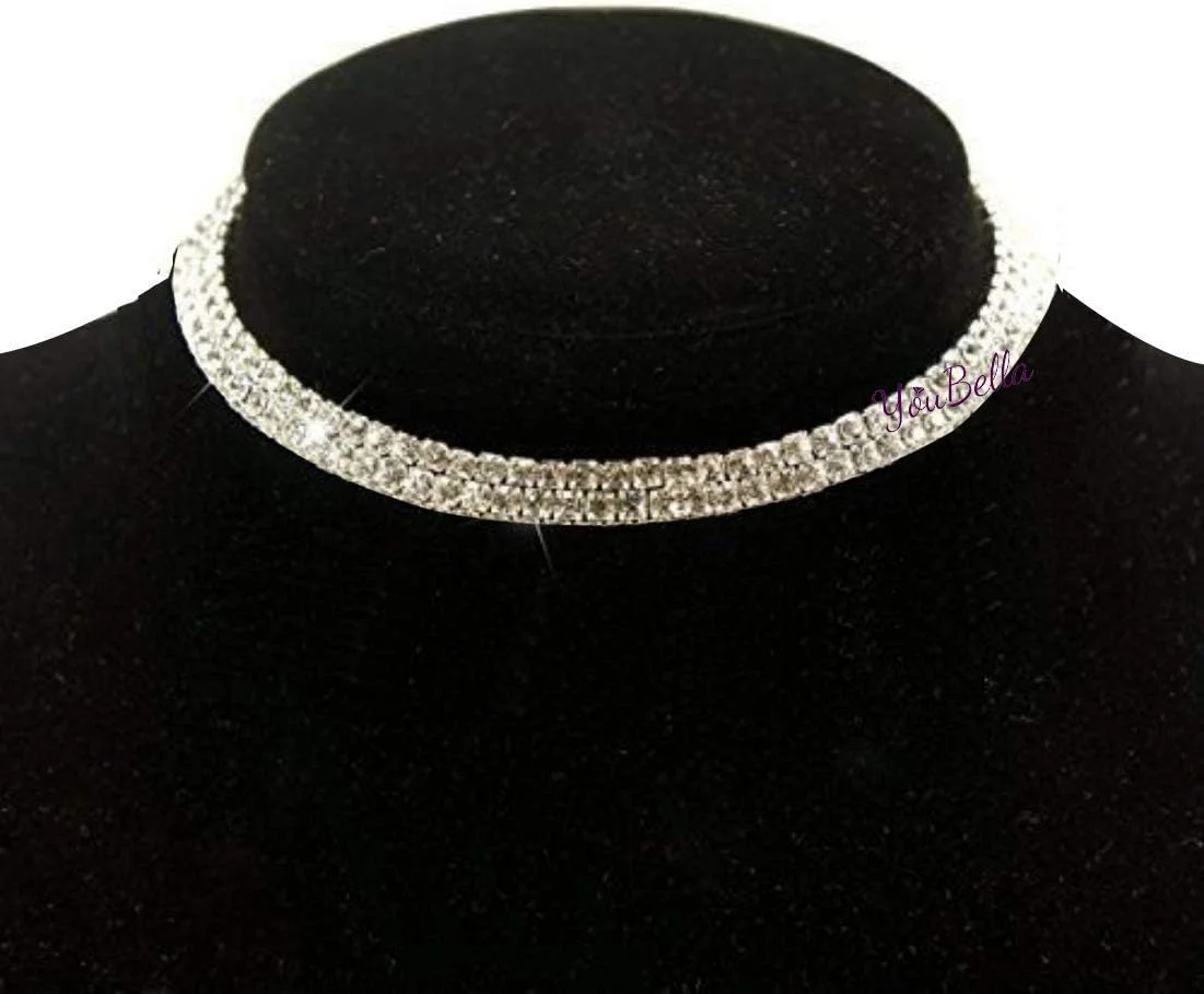 یوBella گردنبند چوکر نقره ای با طراحی شیک و جدید زنانه (سفید)(YBNK_5500) یوBella گردنبند چوکر نقره ای با طراحی شیک و جدید زنانه (سفید)(YBNK_5500)