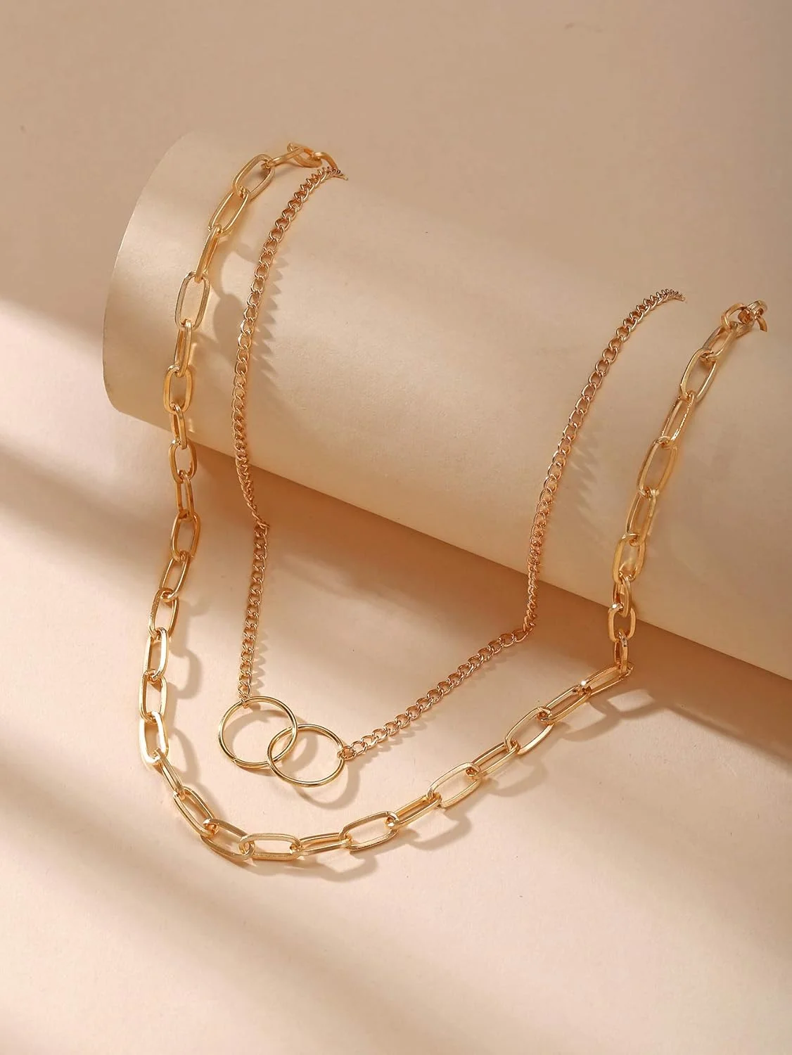 گردنبند آویز شیک زنانه YouBella Jewellery برای زنان و دختران (طلایی) (YBNK_5821)، متوسط