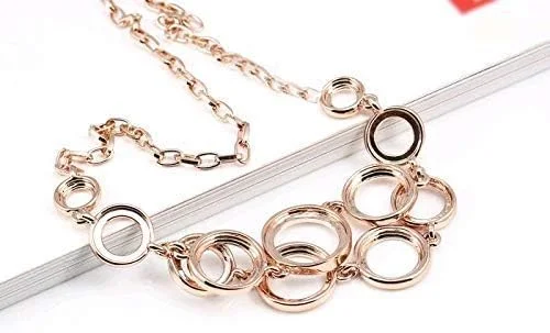 ست جواهرات زنانه YouBella، گردنبند نگین دار کریستالی، دستبند با گوشواره، مناسب دختران/بانوان ست جواهرات زنانه YouBella، گردنبند نگین دار کریستالی، دستبند با گوشواره، مناسب دختران/بانوان