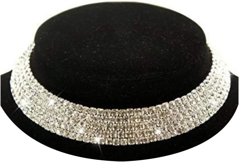 یوتبلا گردنبند چوکر نقره ای با طراحی سنتی و شیک زنانه (سفید)(Ybnk_5502)