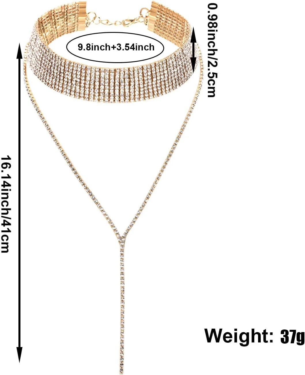 گردنبند چوکر زنانه Excefore، 2 عدد گردنبند پهن چند لایه منگوله ای بدلیجات زنجیره ای منگوله ای برای دختران زنانه گردنبند چوکر زنانه Excefore، 2 عدد گردنبند پهن چند لایه منگوله ای بدلیجات زنجیره ای منگوله ای برای دختران زنانه