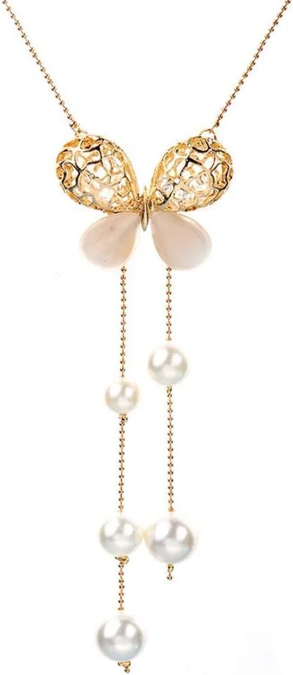 یوتبلا زیورآلات مد روز آویزهای شیک دخترانه با گردنبند زنجیر بلند مناسب مهمانی و لباس های غربی برای زنان و دختران