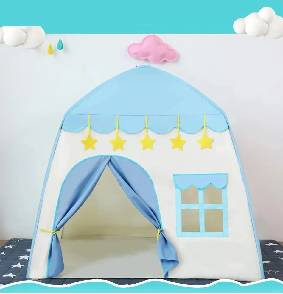 چادر بازی قلعه پرنسس VIO®، چادر بازی شش ضلعی کودکان برای استفاده در فضای داخلی و خارجی، 120X120 سانتی متر، چادر بازی بادوام کودکان، اسباب بازی اتاق بازی سرگرم کننده برای فعالیت های بازی پسران و دختران، بژ آبی، هدیه برای مهمانی سال نو چادر بازی قلعه پرنسس VIO®، چادر بازی شش ضلعی کودکان برای استفاده در فضای داخلی و خارجی، 120X120 سانتی متر، چادر بازی بادوام کودکان، اسباب بازی اتاق بازی سرگرم کننده برای فعالیت های بازی پسران و دختران، بژ آبی، هدیه برای مهمانی سال نو