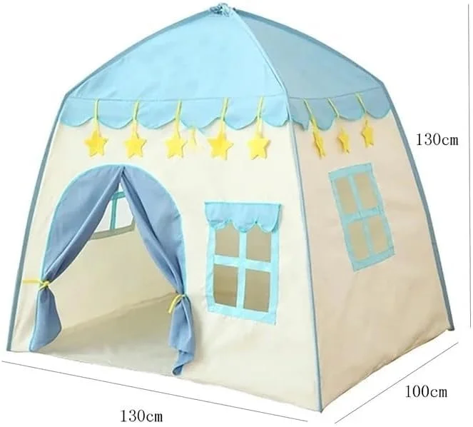 چادر بازی قلعه پرنسس VIO®، چادر بازی شش ضلعی کودکان برای استفاده در فضای داخلی و خارجی، 120X120 سانتی متر، چادر بازی بادوام کودکان، اسباب بازی اتاق بازی سرگرم کننده برای فعالیت های بازی پسران و دختران، بژ آبی، هدیه برای مهمانی سال نو چادر بازی قلعه پرنسس VIO®، چادر بازی شش ضلعی کودکان برای استفاده در فضای داخلی و خارجی، 120X120 سانتی متر، چادر بازی بادوام کودکان، اسباب بازی اتاق بازی سرگرم کننده برای فعالیت های بازی پسران و دختران، بژ آبی، هدیه برای مهمانی سال نو