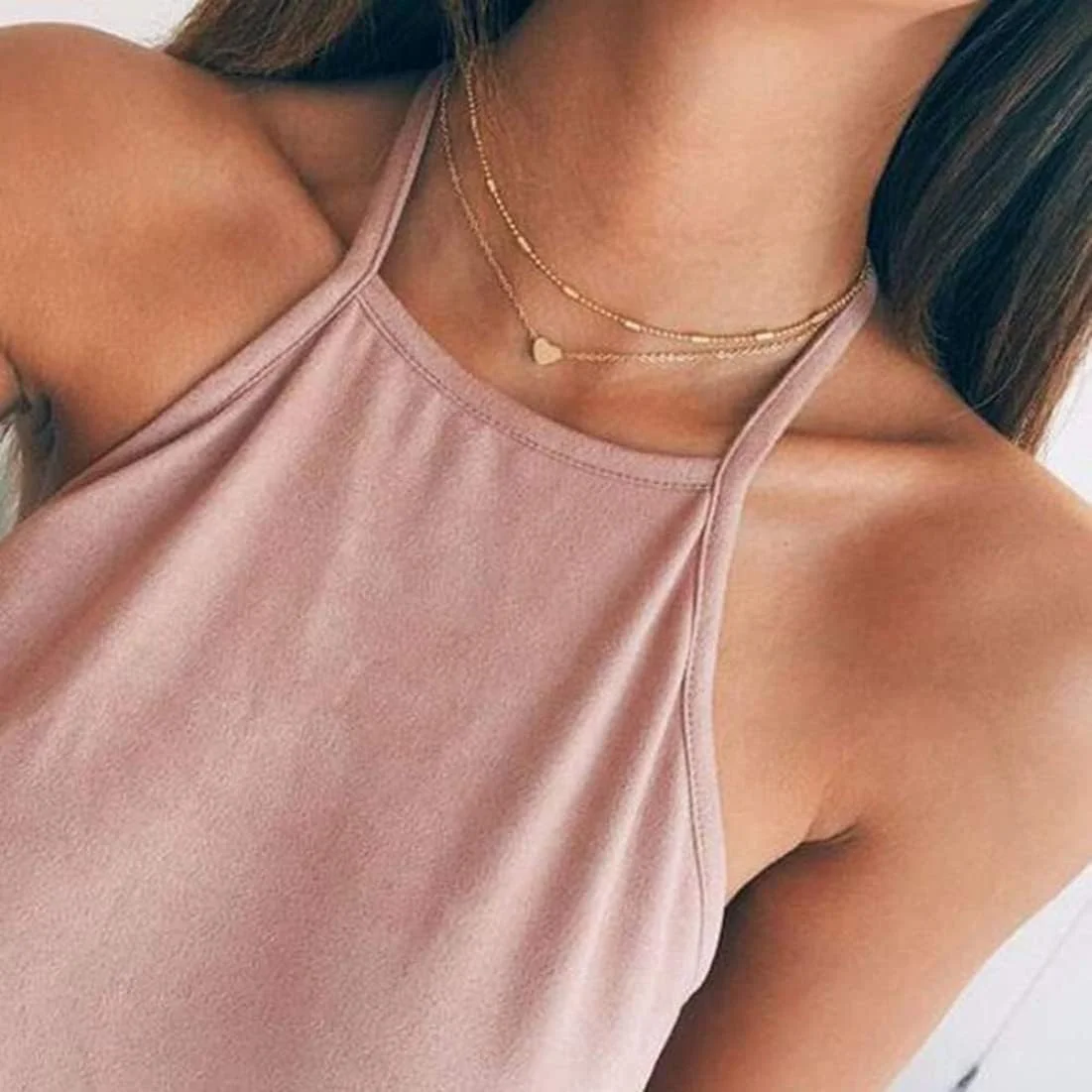 یوتبلا جواهرات، ست شیک دو زنجیر گردنبند برای زنان و دختران (طلایی) (YBNK_5944) یوتبلا جواهرات، ست شیک دو زنجیر گردنبند برای زنان و دختران (طلایی) (YBNK_5944)