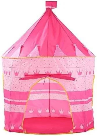 چادر بازی کودکانه تاشو دخترانه مدل قلعه پرنسس مناسب فضای باز و منزل - صورتی چادر بازی کودکانه تاشو دخترانه مدل قلعه پرنسس مناسب فضای باز و منزل - صورتی